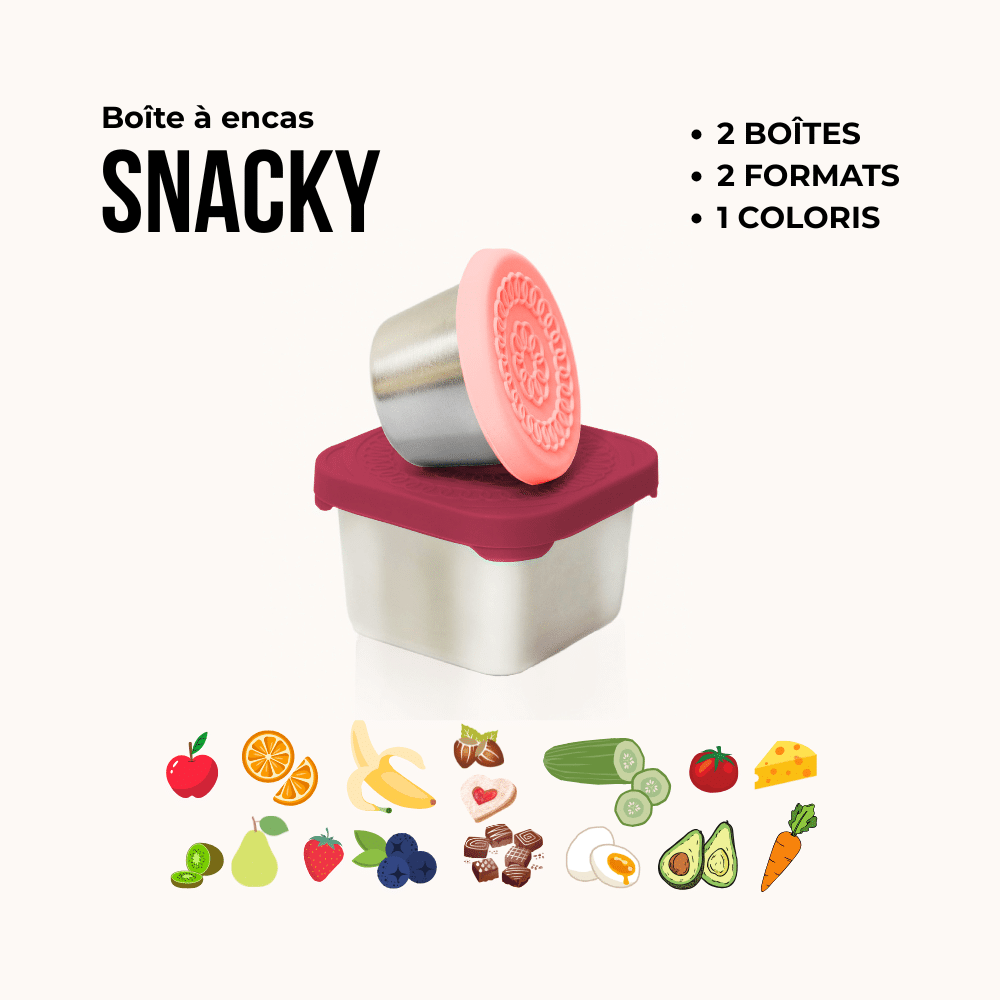 Boîtes à encas pour enfant en inox